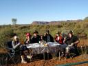 The Oz Travellers - eating out at Kings Canyon