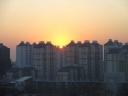 Sunset from Hospital window Qingdao
