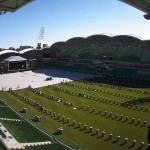 Setting up at AMMI stadium for the Grand Final entertainment 2010