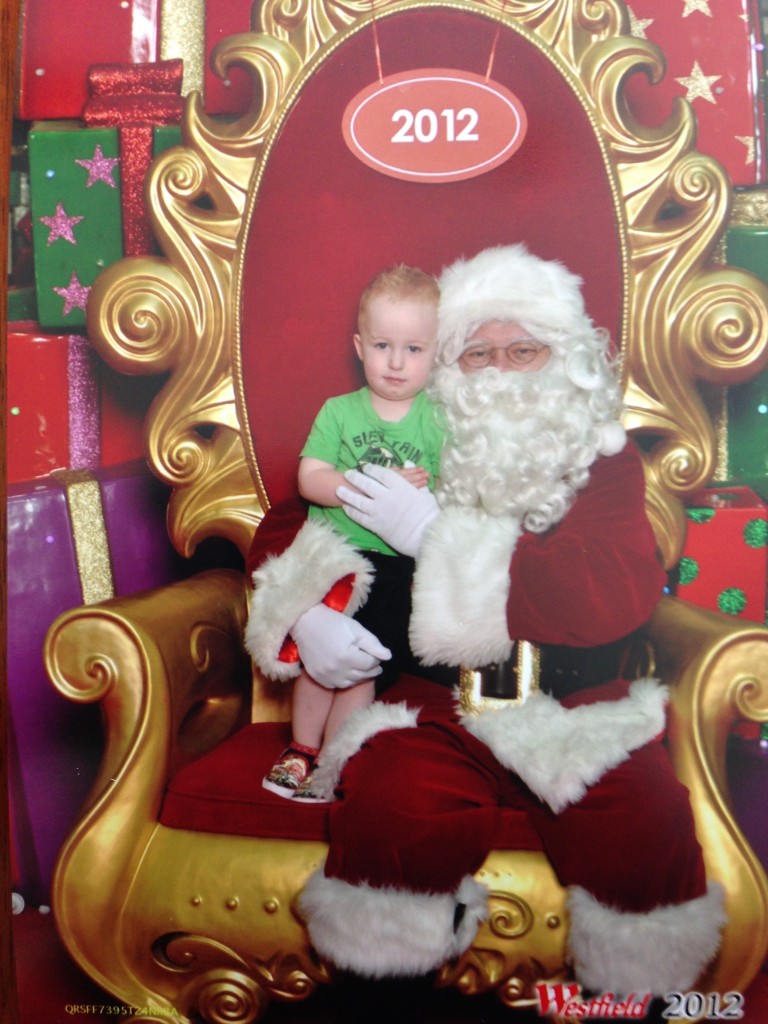 Merry Christmas - Riley & Santa